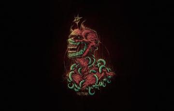 Wallpaper Minimalism Skull Style Background Art Zombies