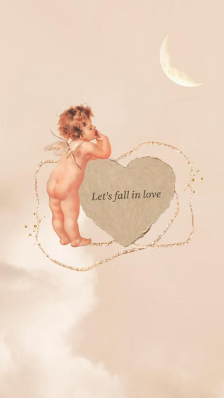 Premium Image Of Cupid Paper Heart Phone Wallpaper Let S