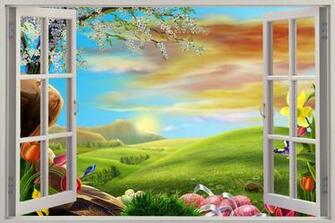 Enchanted Meadow Wall Stickers Mural Art Decal Wallpaper