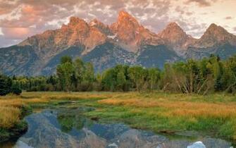 Mountains Landscapes Nature Wyoming Grand Teton National Park
