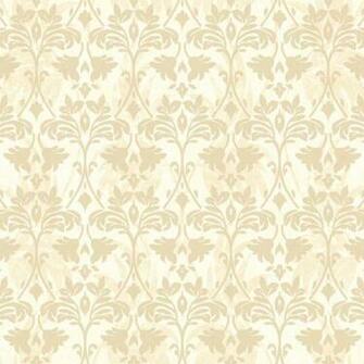 Cream And Gold Drybrush Damask Wallpaper Wall Sticker Outlet