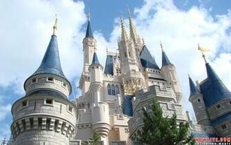 Free download Cinderella Castle The back of Cinderella Castle against a