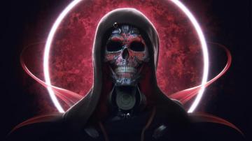 Wallpaper 4k Techno Skull
