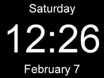 Digital Clock Desktop Wallpaper