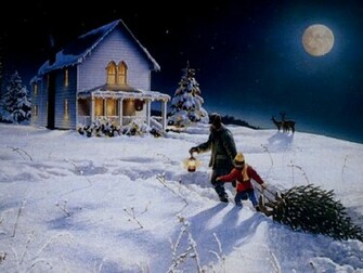 Daily Woman Christmas Desktop Background