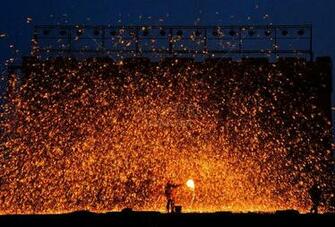 Beautiful Fireworks Sparks Explosions