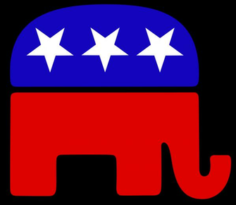 Republican Elephant Transparent Background