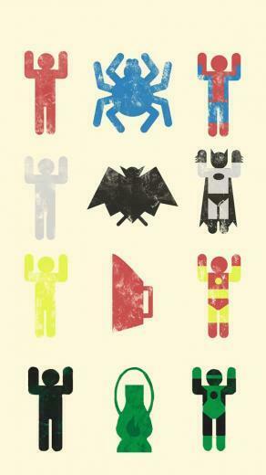 Cute Superheroes Wallpaper Minimal Equation