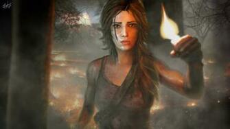 Tomb Raider Girl Torch