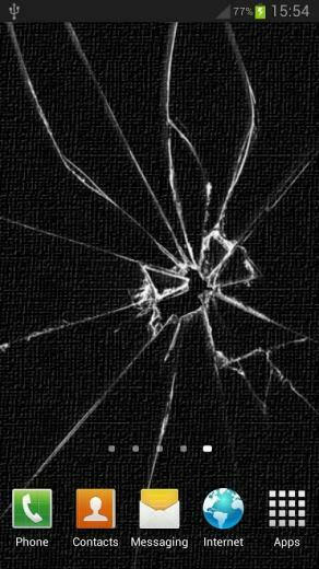 Cracked Screen Live Wallpaper Screenshot