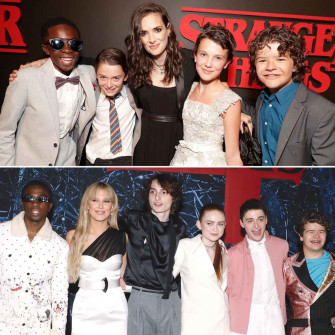 Stranger Things Cast From Season To Now Wallpaper