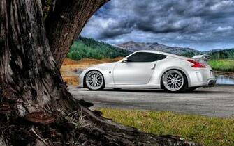 White Nissan 370z HD Wallpaper Desktop