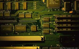 Old Type Mainboard Computers Wallpaper