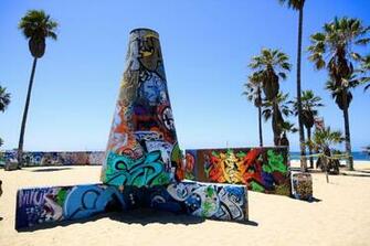 Venice Beach Boardwalk Shops Food Art Street