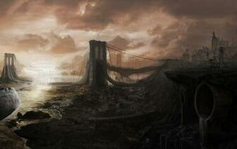 Cityscapes Post Apocalyptic Wallpaper Wallpoper