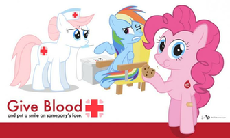 Ponyville Blood Drive Poster By Dm29