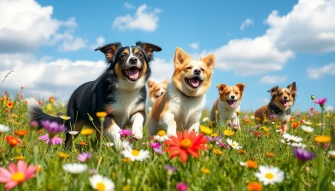 Spring Wallpaper With Dogs