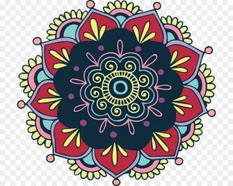 Floral Pattern Background Clipart Mandala Rangoli Flower