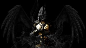 Image Of Dark Kawaii Angel Girl Anime Wallpaper 4k