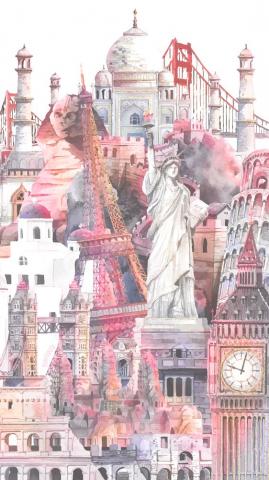 Phone Wallpaper HD Vintage Landmarks By Bonton Tv