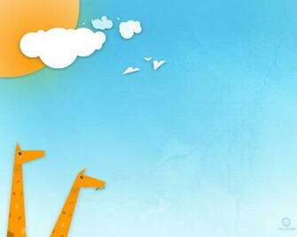Cartoon Giraffe Wallpaper
