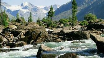 Wild Mountain River Wallpaper And Image Pictures