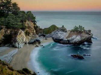 Big Sur Dawn Computer Wallpaper Desktop Background Id
