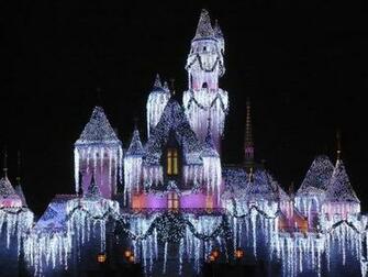 Disneyland Castle Background Christmas HD Wallpaper