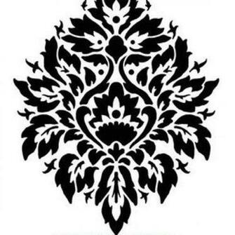 Damask Stencil Nadya Lg Scale Stencils Instead Of Wallpaper Diy Decor