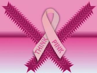 Think Pink Breast Cancer Background Wallpaper By