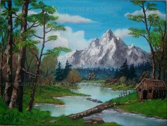 Cabin In The Woods Tribute To Bob Ross By Celki On