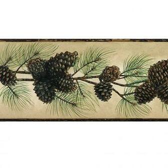Rustic Wall Border Grasscloth Wallpaper