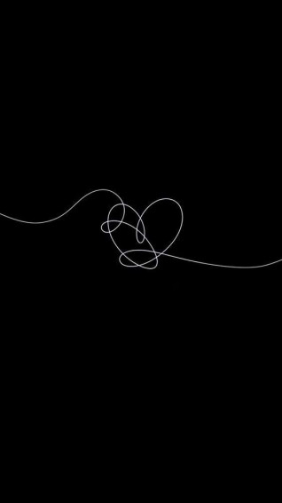 iPhone Wallpaper Heart Black Phone