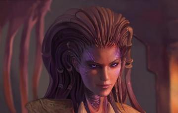 Wallpaper Art Sarah Kerrigan Sulfur Starcraft Ii