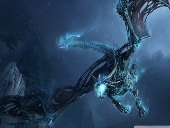 Cartoon Picture Ice Dragon Wallpaper