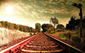 The Railway HD Romantic Wallpaper Landscape