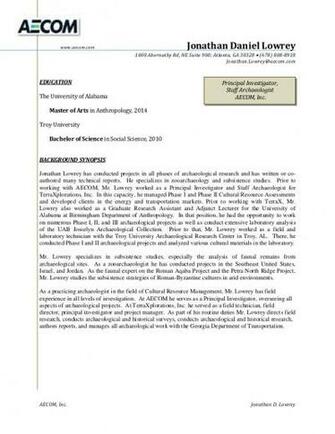 Lowrey Resume