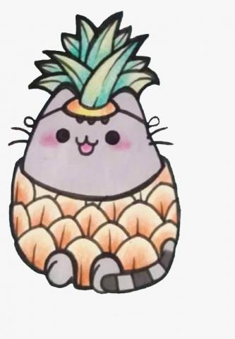 Transparent Pusheen Clipart Background Pineapple