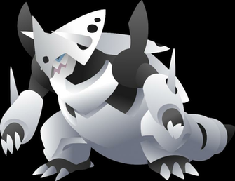 Mega Aggron Tramplin The Lawn By Akiriadanuve