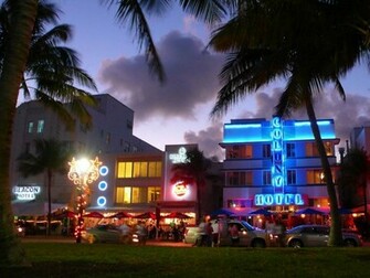 Skyline Wallpaper Image Miami Beach