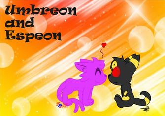 Umbreon And Espeon Wallpaper By Fallen Star Art