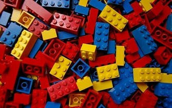 Primary Colors Legos Wallpaper