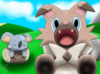 Rockruff And Komala By Superpikachulover123