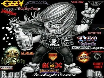 80s Bands Rock On Abstract Other HD Desktop Wallpaper