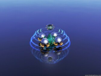 Desktop Wallpaper 3d Background Celestial Geometry