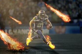 Marshawn Lynch Beastmode Fire Wallpaper On