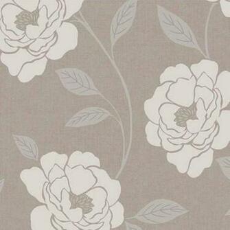 Floral Neutral Wallpaper From Wilko Bedroom