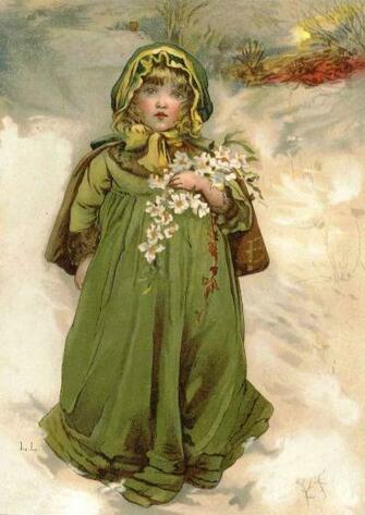 Victorian Christmas Image Full Desktop Background