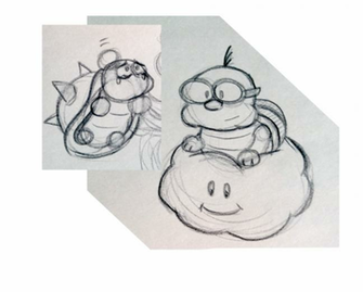 Lakitu Post Sketch Png Image Clipart