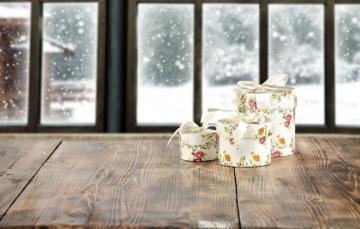 Wallpaper Winter Snow Window Gifts Image For Desktop Section